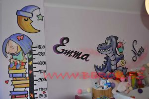 Mural Infantil Luna Dinosaurio 300x100000