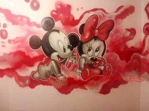 Mural Infantil Mickey Mini 300x100000