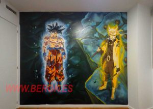 Graffiti Goku Naruto Ultra Instinto 300x100000