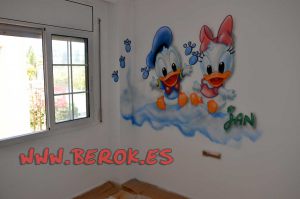 Graffitis Infantiles Donald 300x100000