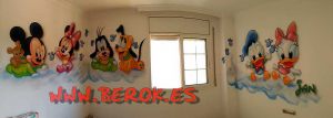 Murales Infantiles Mickey Personajes Disney 300x100000