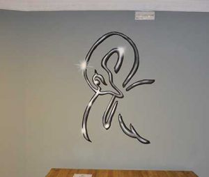 Mural Logo Hostel Black Swan 300x100000