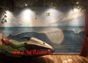 Graffiti Moto Surf Photocall 300x100000