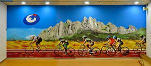 Mural Esportiu Claret Spinning Grande 300x100000