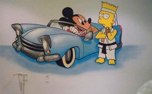 Mickey Y Bart Simpson 300x100000