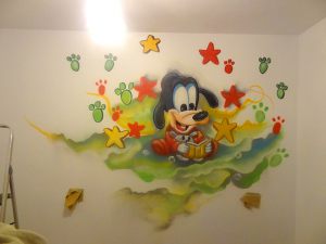 Mural Goofy Bebe 300x100000