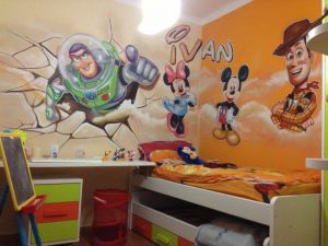 Mural Infantil Toy Story Habitacion Ivan 300x100000