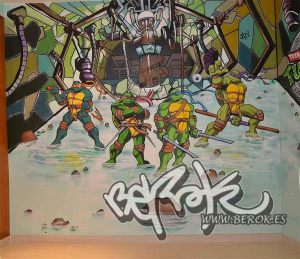Graffitis Tortugas Ninja 300x100000