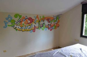 Graffiti Habitacion Juvenil Helena Letras 300x100000