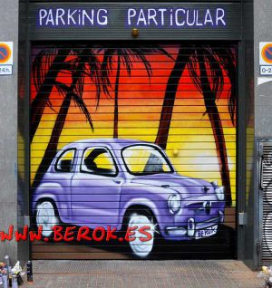 Graffiti Parking Coche 600 300x100000