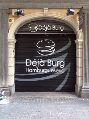 Graffiti Persiana Deja Burg Hamburgueseria 300x100000