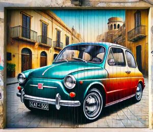 graffitis para puerta de parking en Barcelona