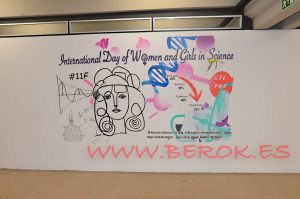 Mural Uab Dia Internacional Mujer Ciencia 300x100000