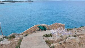 graffiti Formentera con lagartija en hotel Sunway