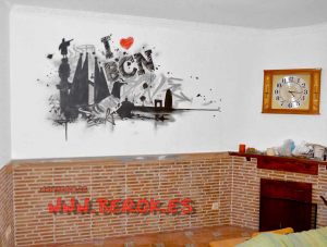 Graffitis Barcelona 300x100000