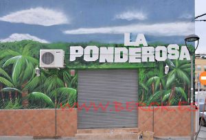 graffiti bar ponderosa mural