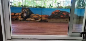 Mural Leon Sabana Terraza 300x100000