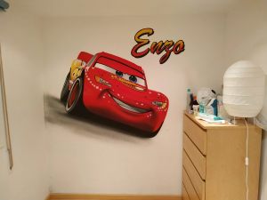 Mural Infantil Cars Rayo McQueen 300x100000