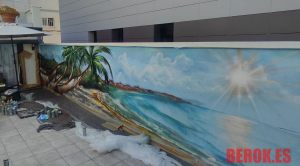 Graffiti Playa Palmeras Casa Particular Terraza 300x100000