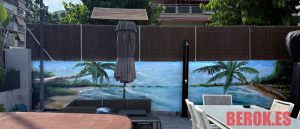 Graffiti Profesiona Terraza Playa Palmeras 300x100000