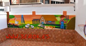 Mural Infantil Patio Guarderia Ninets 300x100000