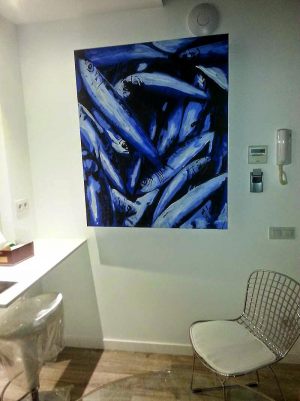 Decoracion-mural-apartamentos-cuadro-de-luz-sardinas