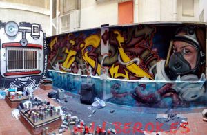 Graffiti Letras Street Black Swan Hostel 300x100000