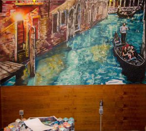 mural-restaurante-impresionista-Venecia