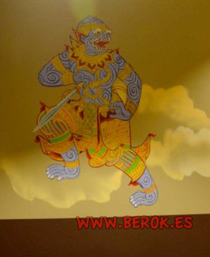 mural-ramayana-mono-oro-miranda-bangkok-tailandia