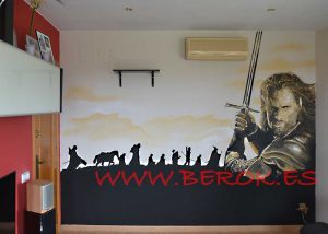 Mural Senor De Los Anillos 300x100000