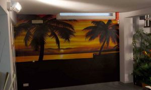 Decoracion Interior De Salon Mural Caribe 300x100000