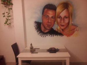 Decoracion Interior Mural Comedor Pareja 300x100000