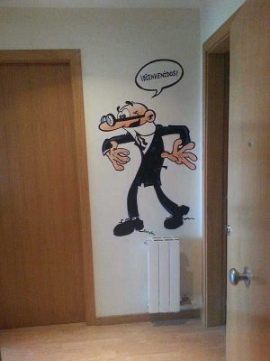 Graffiti Mortadelo Comedor 300x100000