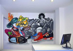 Graffiti Mundo Sneaker 300x100000