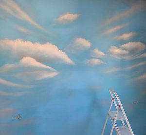 Mural Cielo Para Cabezal De Cama 300x100000