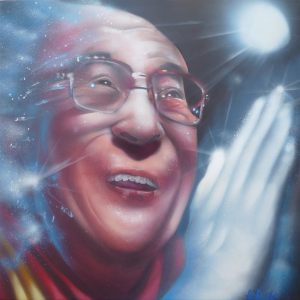 cuadro-Dalai-Lama-by-Berok