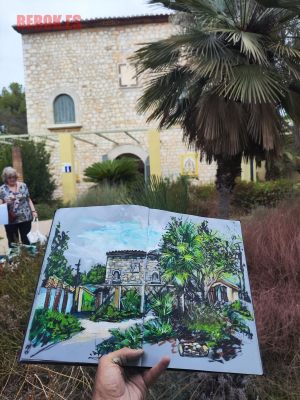 Usk Sitges Sketch Dibujo Urbano Garraf Catalunya 300x100000