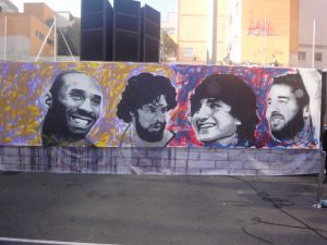Graffiti-Kobe-Bryant-Pau-Gasol-Navarro-Ricky-Rubio-exhibitions