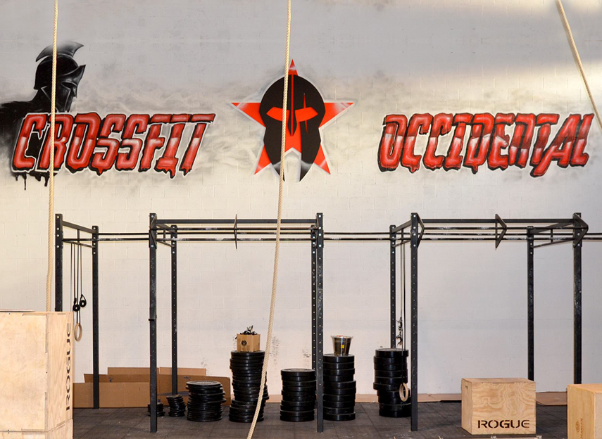 Decoración Graffiti Profesional en gimnasios y tiendas de deporte