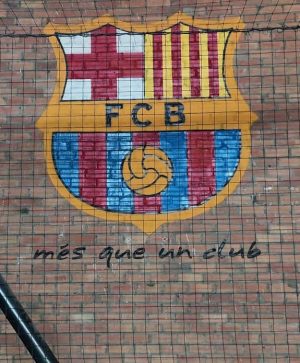 Graffiti Escudo Futbol Club Barcelona Barca 300x100000