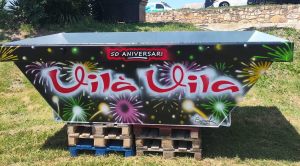 Decoracion Pintura Mural Contenedor Vila Vila Les Comes 300x100000