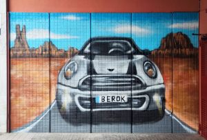 Graffiti Parking Mini Blanco Desierto Arizona 300x100000