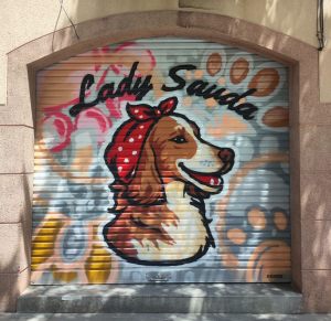 Graffiti Persiana Lady Sauda Perra Manresa 300x100000