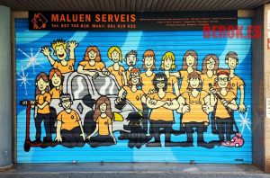 Graffiti Kawaii Personas Limpieza Martorell 300x100000