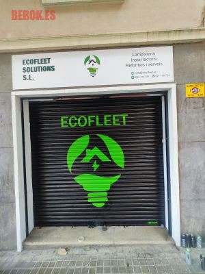 Graffiti Rotulacion Persiana Ecofleet Electricista Bombilla Barcelona 300x100000