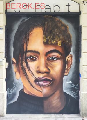 Mural Graffiti Rosalia Lamine Yamal 300x100000