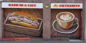 Graffiti Banh Mi Vietnamito Vietnam Bocadillo Persianas Barcelona 300x100000