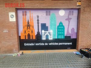 Graffiti skyline parquing Hospitalet