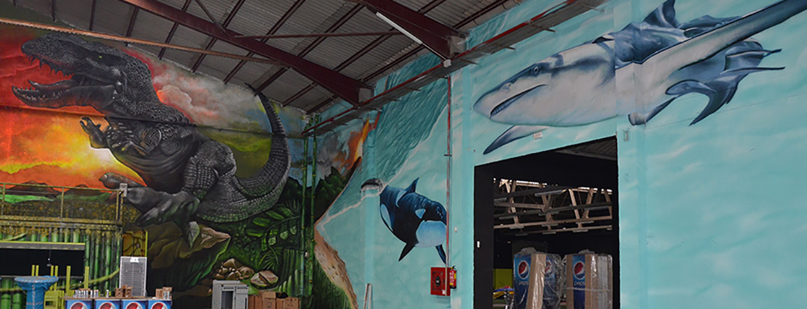 mural tiburon green indoo park