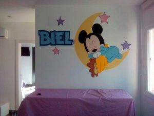 mural-infantil-mickey-mouse-durmiendo-biel